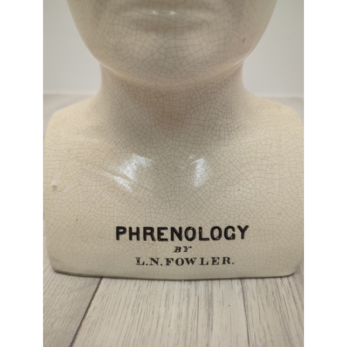 L.N. Fowler Phrenology Head