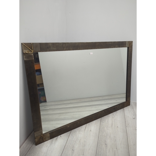 402 - Large Rectangular Metal-Framed Mirror
