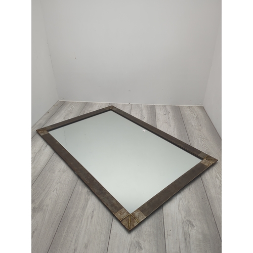 402 - Large Rectangular Metal-Framed Mirror