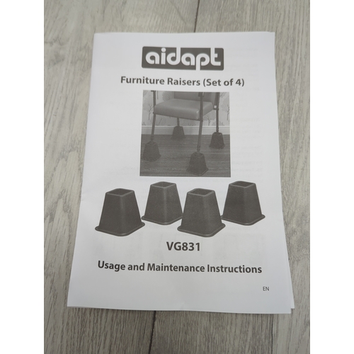 403 - Aidapt VG831 Furniture Raisers (Set of 8)