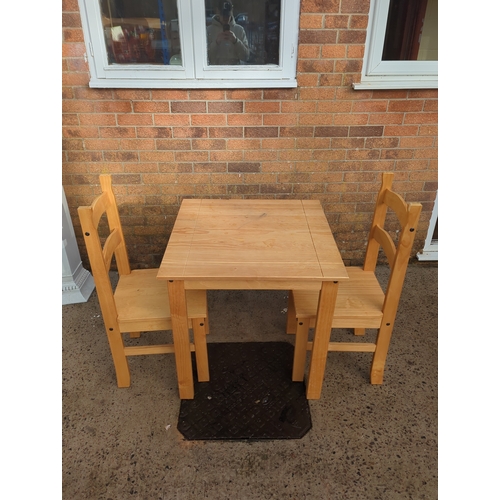 408 - Pine Table and Chairs Set