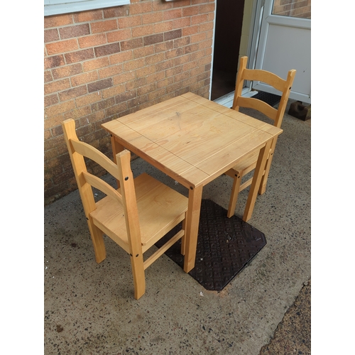 408 - Pine Table and Chairs Set