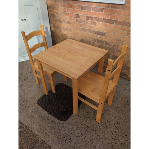 408 - Pine Table and Chairs Set