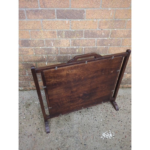 414 - Embroidered fire screen