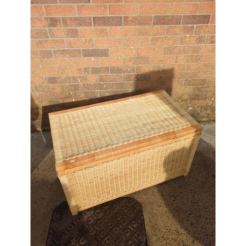 422 - Wicker Storage Chest
