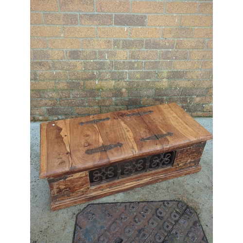 426 - Pine Chest with Cast Iron Accents