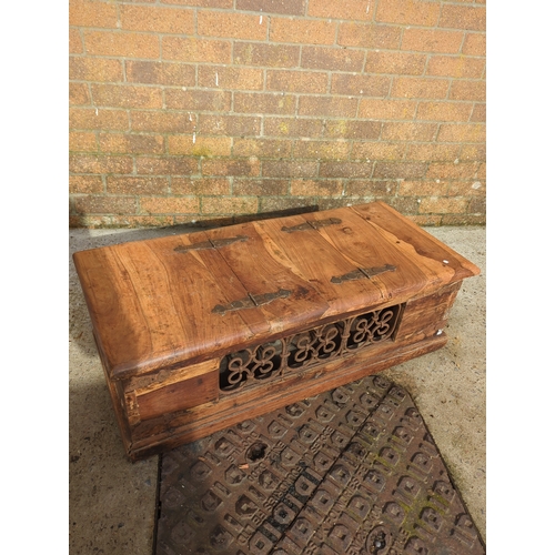 426 - Pine Chest with Cast Iron Accents