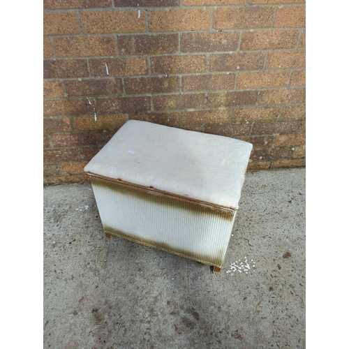 434 - Cream Patterned Storage Box