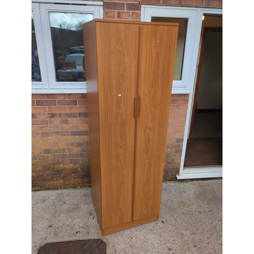 438 - Tall Wooden Wardrobe