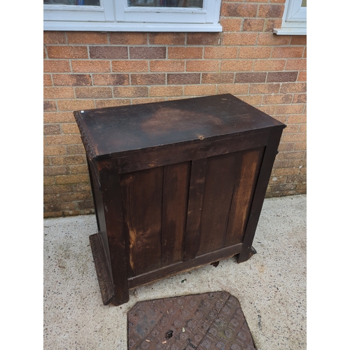 439 - Ornately Carved Dark Oak Cabinet