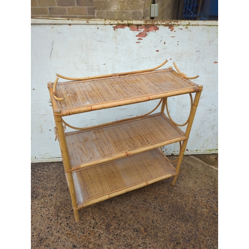 447 - Bamboo Shelf Unit