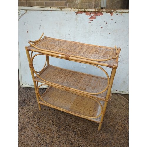 447 - Bamboo Shelf Unit