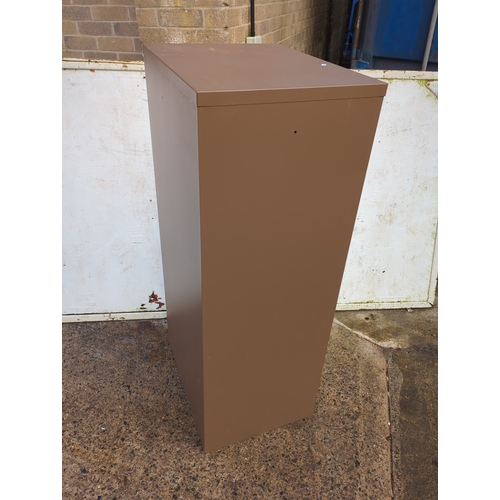 451 - Metal Four-Drawer Filing Cabinet