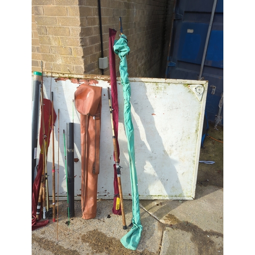 Lot of Fishing Rods and Accessories
