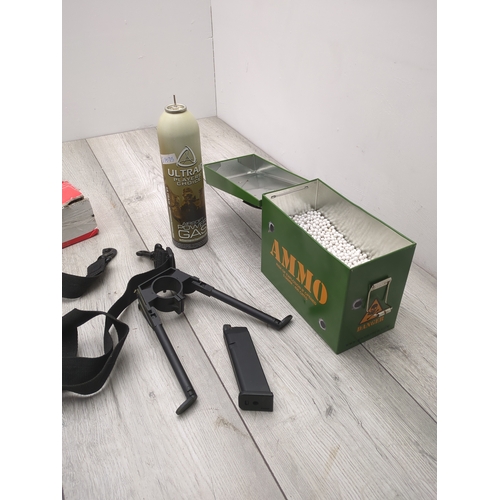 207 - Bundle of Airsoft Equipment including Pistol and Ammo