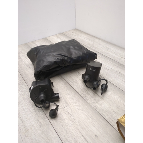 210 - Double Air Bed with HT-418 Battery DC Electric Air Pumps