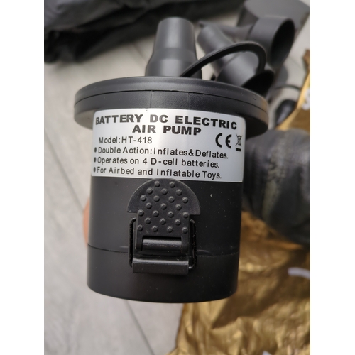 210 - Double Air Bed with HT-418 Battery DC Electric Air Pumps