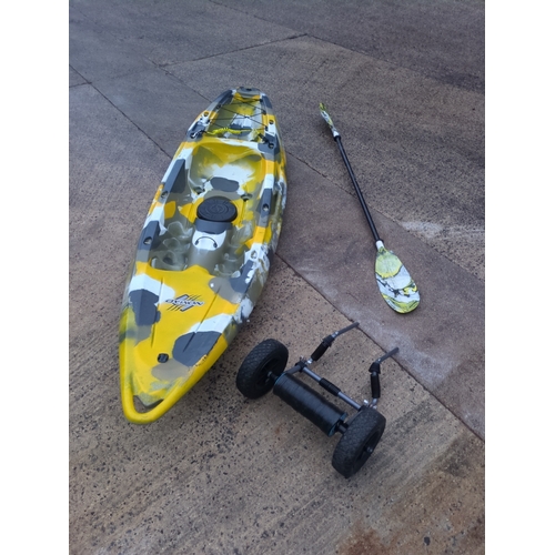 290 - *5% Buyers Premium* Nomad Feelfree Sit-On-Top Kayak with Paddle and Trolley