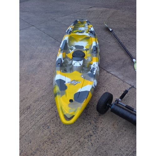290 - *5% Buyers Premium* Nomad Feelfree Sit-On-Top Kayak with Paddle and Trolley
