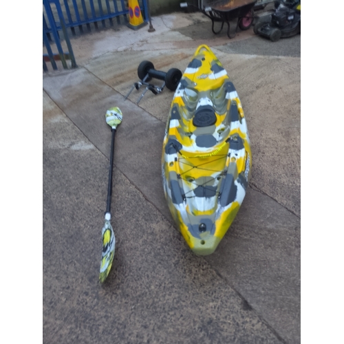 290 - *5% Buyers Premium* Nomad Feelfree Sit-On-Top Kayak with Paddle and Trolley