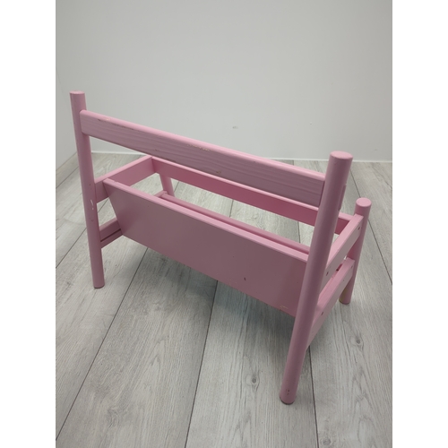 497 - Pink Painted Stool