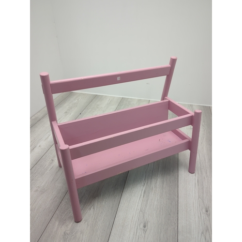497 - Pink Painted Stool