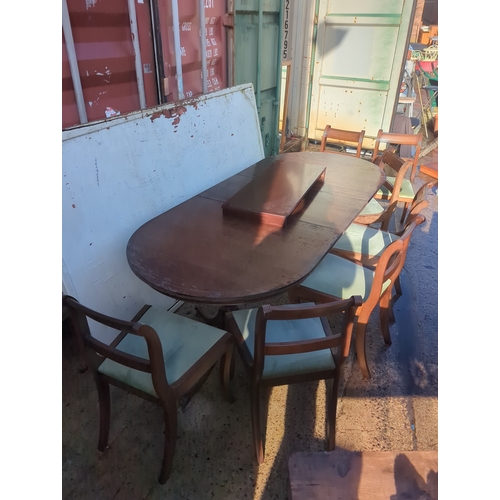 502 - Lot of 6 Dining Chairs with Table