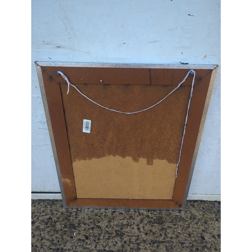 508 - Rectangular Wall Mirror with Silver Frame