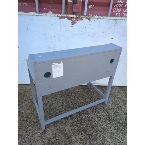 531 - Grey Modern Desk with Shelves