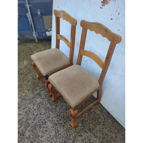 559 - Pair of Pine Dining Chairs