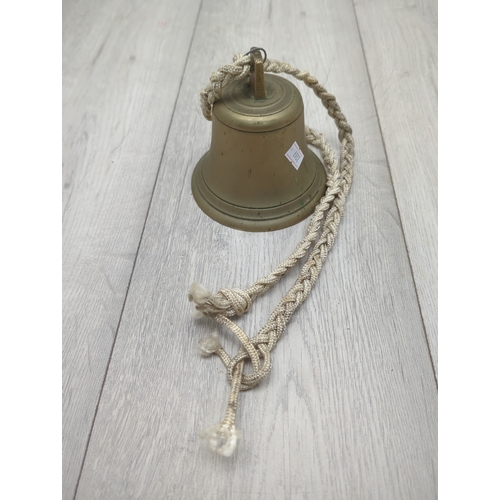 152 - Brass Bell with Rope Handle