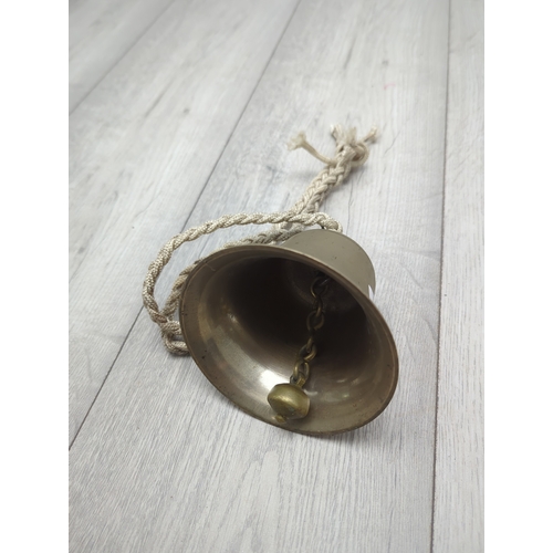 152 - Brass Bell with Rope Handle