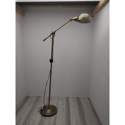 401 - Brass Adjustable Floor Lamp