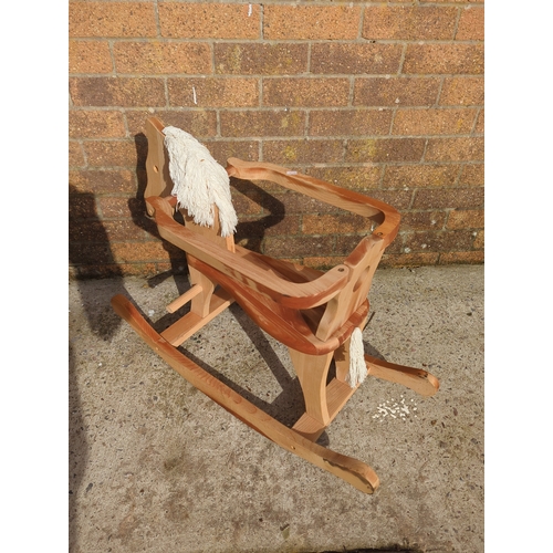 418 - Wooden Rocking Horse