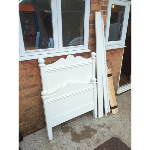 426 - White Bed Frame with Slats