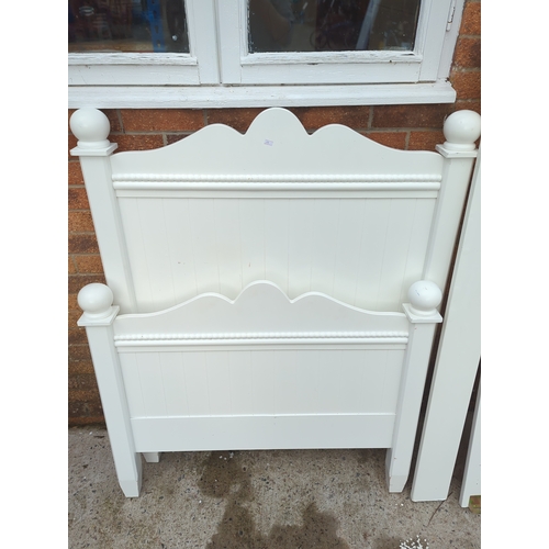 426 - White Bed Frame with Slats