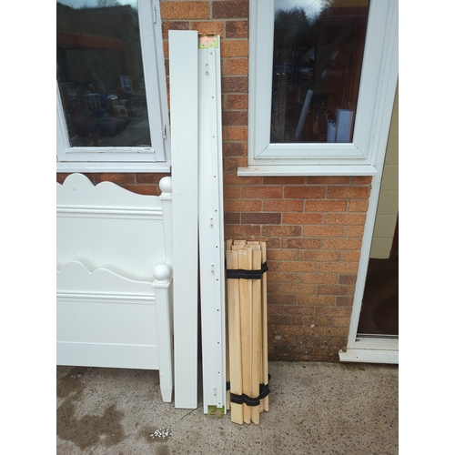 426 - White Bed Frame with Slats