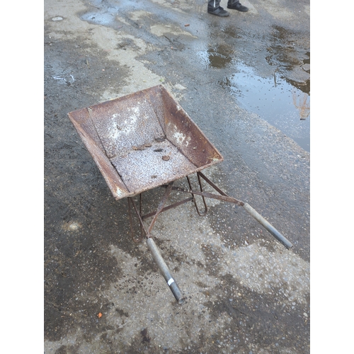 75 - Vintage Metal Wheelbarrow