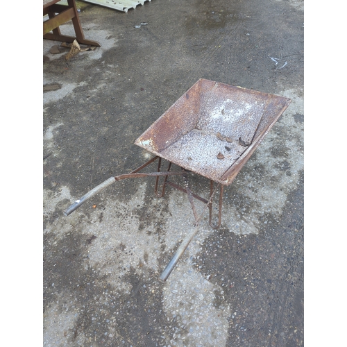 75 - Vintage Metal Wheelbarrow