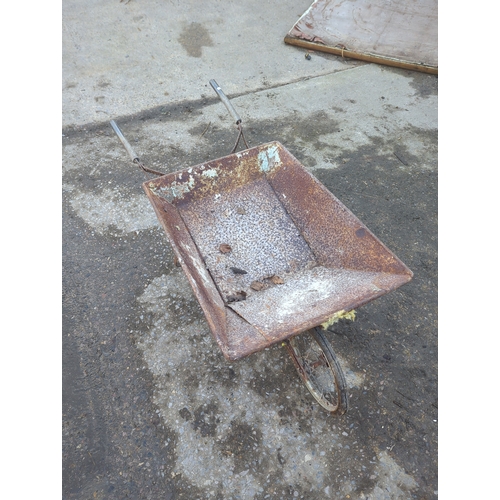 75 - Vintage Metal Wheelbarrow