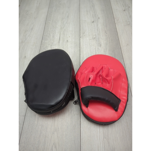 110 - Hardcastle Boxing Pads and Kick Shield Set