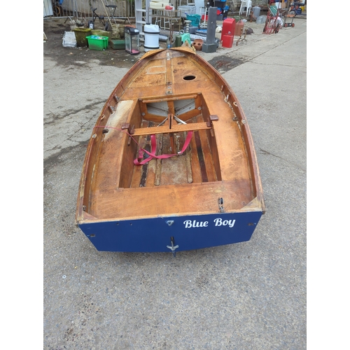 92 - Blue Boy Wooden Dinghy