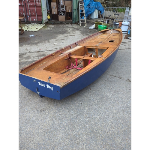 92 - Blue Boy Wooden Dinghy