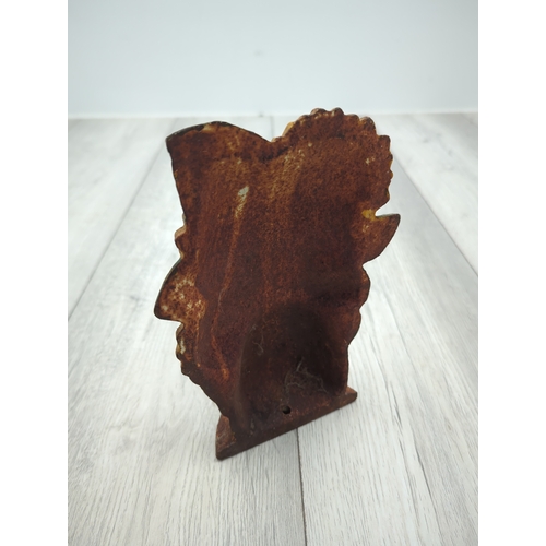 111 - Decorative Sunflower Cast Iron Doorstop