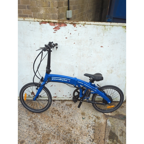 114 - Powabyke E-610 Folding Bicycle - No Battery