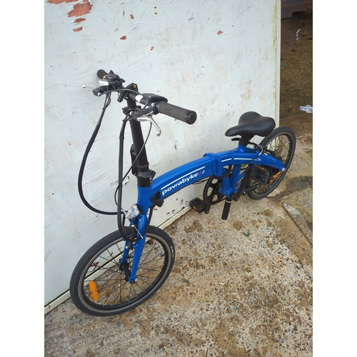 114 - Powabyke E-610 Folding Bicycle - No Battery