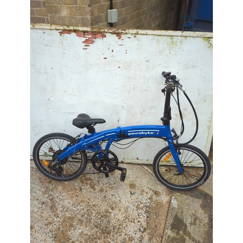114 - Powabyke E-610 Folding Bicycle - No Battery