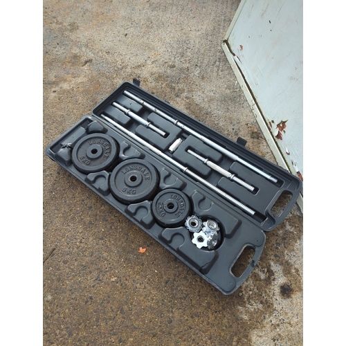 140 - Lonsdale Dumbbell Set with Case