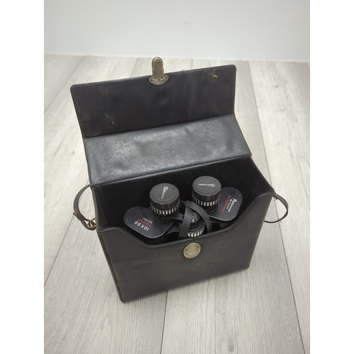 13 - Pathescope 10x50 Binoculars with Case