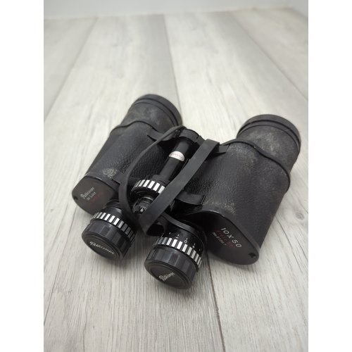 13 - Pathescope 10x50 Binoculars with Case